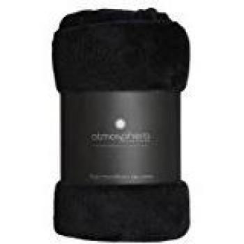 Plaid Polaire Douillet 125 cm Noir