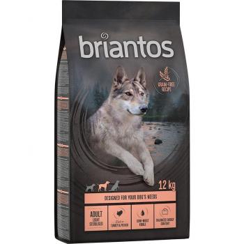 Multipack risparmio! 2 x Briantos 2 x 12 kg Adult Light/Sterilised Tacchino & Patate