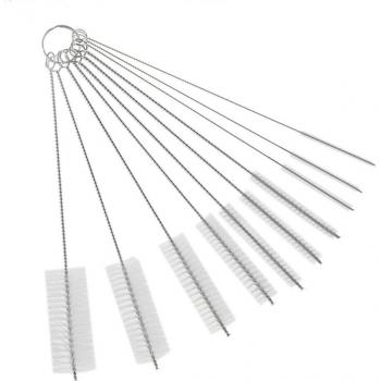 Feeding Bottle Cleaner Set – 10 Stainless Steel Bristle Brushes for Babies