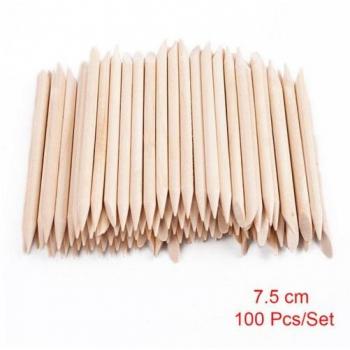 Orange Wood Cuticle Pushers 100pcs