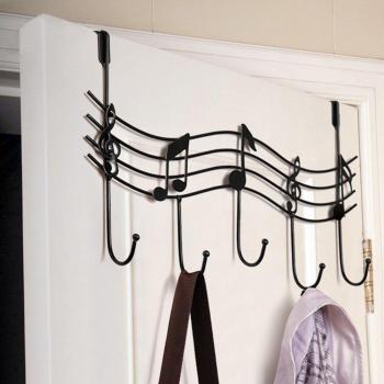 Estante para Toallas y Abrigos con Motivo Musical
