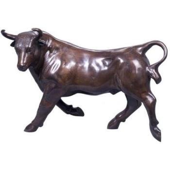 Bronzeskulptur Stier 56 x 22 x H. 40 cm