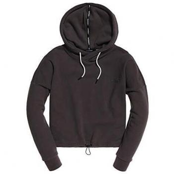 Superdry OL Elite Crop Hood Sweat-Shirt À Capuche, Gris (Slate 07X), XS Femme