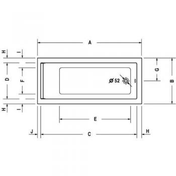Duravit Starck Badewanne Rechteck 160 x 70 cm