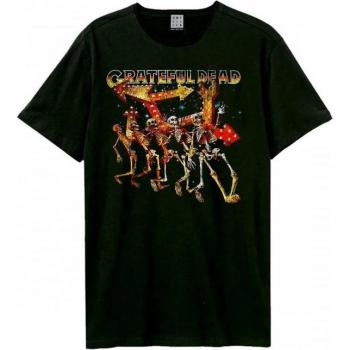 XS Schwarzes Grateful Dead Dancing Skellies Shirt – Amplified Unisex‑Erwachsene