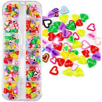 12 Bottles of Soft Polymer Clay Fillers for DIY Jewelry