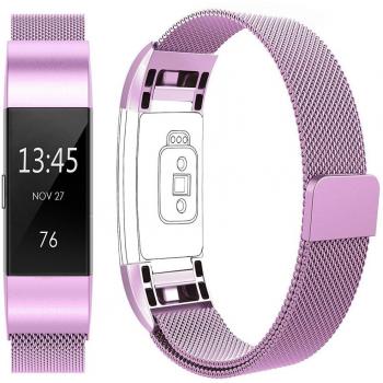 Vancle Fitbit Charge 2 Metal Milanese Strap with Magnetic Closure