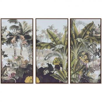 Fíjalo Set de Cuadros Tropicales 180 x 4 x 120 cm