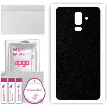 Capa de Protección APGO para la Ladera Trasera del Samsung Galaxy J8 – Lámina Wrap, Foil y Vinilo Matte Black