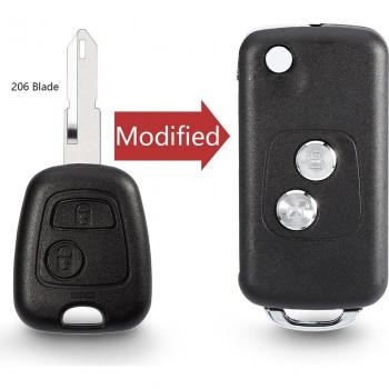 Flip Key Case for Peugeot 206 307 207 306 407