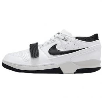 Nike Alpha Force 88 Herren Basketball-Sneaker – Echtleder Retro, Weiß/Schwarz, Größe 44