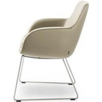 Musterring Esszimmerstuhl Tavia, 2 St., Echtleder, beige