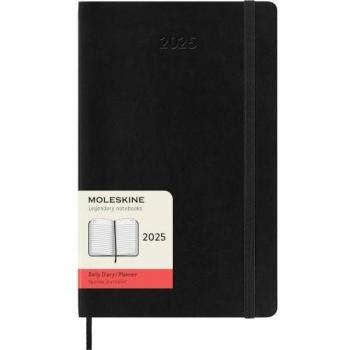 Moleskine Agenda 2025 Negro Tapa Blanda