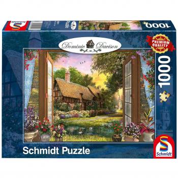 Puzzel 1000 Stukjes Cottage Uitzicht