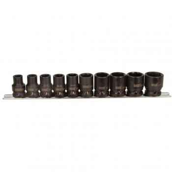 Rooks 10-Piece 1/2 Drive Impact Socket Set (6-Sided, 10-24 mm)