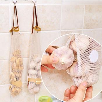 Mesh Hanging Organizer for Garlic and Onion