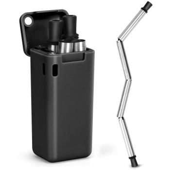 Transportabeler Strohhalm Set