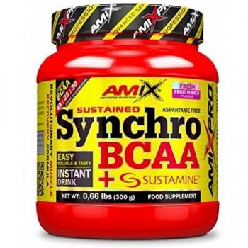 Amix AmixPro Synchro BCAA con Sustamine Bebida Instantánea Sabor Fruit Punch 300g