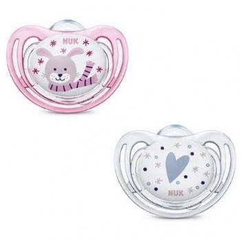 Chupete de silicona NUK Freestyle para bebés de 0 a 6 meses, invierno