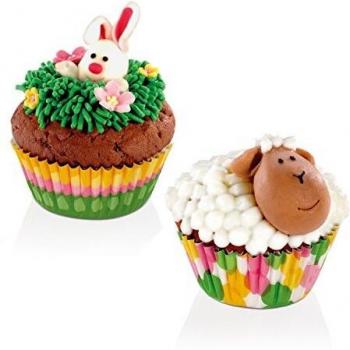 Tesoma DELÍCIA Frühlingskörbchen 6 cm – 60 Stück – für Cupcakes und Muffins