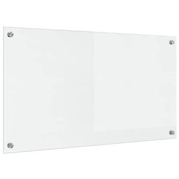 90 × 50 cm Clear Tempered Glass Kitchen Wall Panel – vidaXL