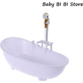1/6 Dollhouse Miniatures Electric Bathtub Toy