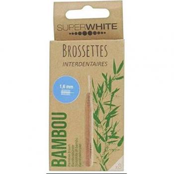 Superwhite brossettes interdentaires bambou 8x1.6mmm