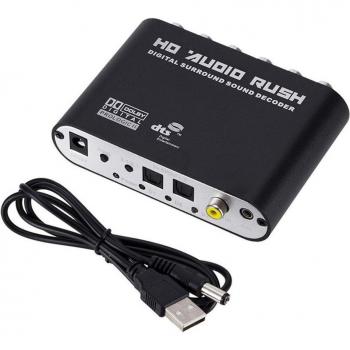Decodificador de Sonido 5.1 Compacto Premium
