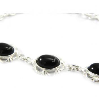 Colgante de Lujo Negro y Plata 10 mm