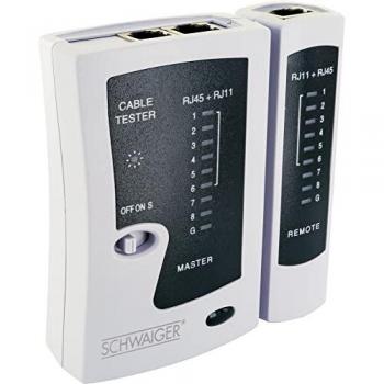 Schwaiger Multimetro per Test Cavi RJ45/RJ11