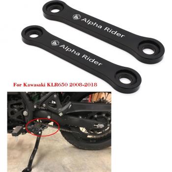Black CNC Rear Lowering Kits 2 for Kawasaki KLR 650
