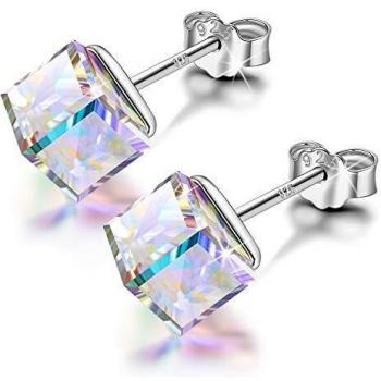 Boucles d'oreilles en argent sterling 925 avec perles et pendants