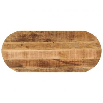 VidaXL Table Top 100x40x3.8 cm Oval Solid Wood Rough Mango