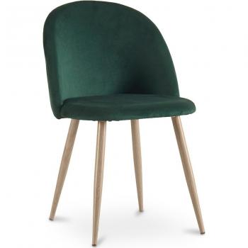 Bennett Silla de Comedor Tapizada en Terciopelo Chic
