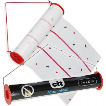 Trappola Adhesiva per Mosche Samufly con Staffa 7x30 cm