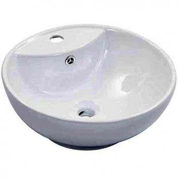 Lavabo avec trop-plein 49 x 25 x 15 cm Céramique Argenté