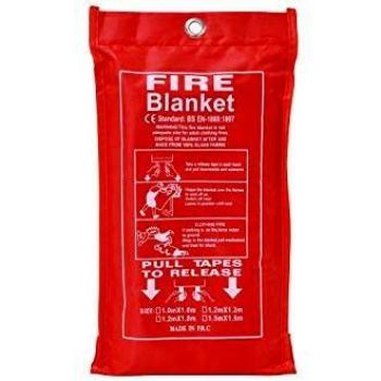 Large Fire Safety Blanket with Bag and Wall Mounting Bracket, 1m x 1.5m