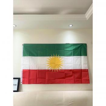 Bandera del Kurdistán Impresa en Poliéster 2 Lados 90x150 cm