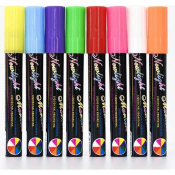 Crayon Verre Fluorescent 8 Couleurs