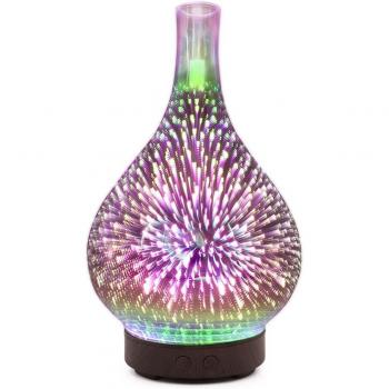 Glass Cool Mist Humidifier with Night Lights