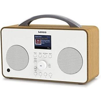 PIR‑645WH de Lenco – Radio Internet/FM/DAB+ avec Bluetooth – Blanc