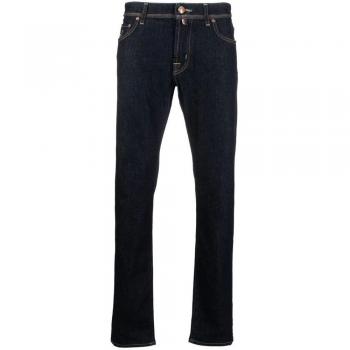 Jacob Cohën Men's Slim-fit Dark Blue Cotton Jeans W32