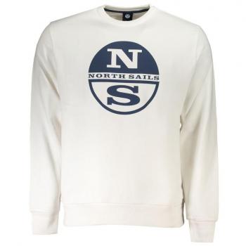 North Sails White Cotton Sweatshirt for Men