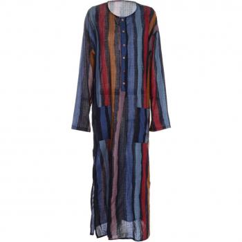 Jubba Árabe Masculino de Manga Larga y Diseño Sólido S-5XL