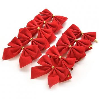 12Pcs Festive Bow Hanging Decorations