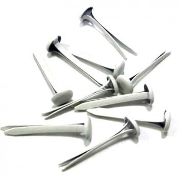 Scrapbooking-Befestigungen, weißer Metall-Brad, 6x27mm, 300er Pack