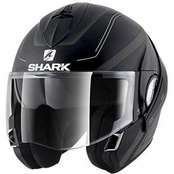 Shark Evoline S3 Hyrium Helm – 3‑Farben, schwarz/anthrazit/weiss – KAW L