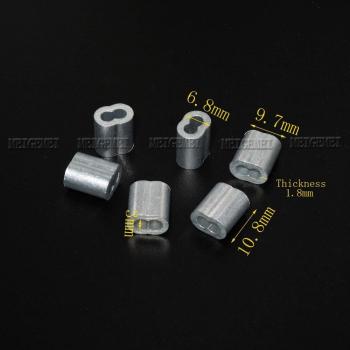 Butées de câble en aluminium, pack de 10