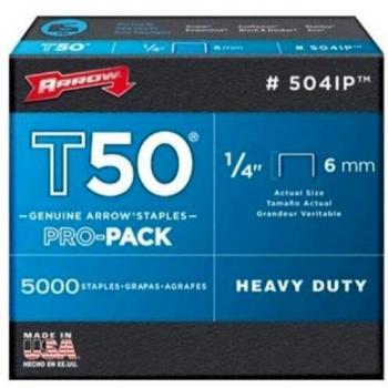 Arrow T50 Staples 1/4 5000 Count