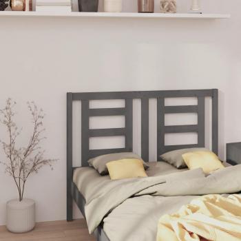 Meuble de Chambre : Tête de Lit Gris, 126×4×100 cm, Pin Massif (VidaXL)